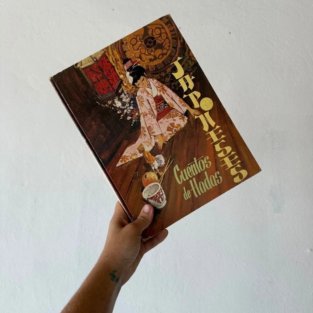 Vintage 1958 Cuentos de Hadas Japoneses Editorial Molino Emilio Freixas Hardcove
